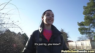 Amateur Chick Pov Fucked Outdoors In Public Place 4 Cash