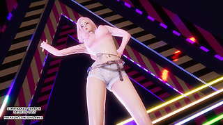 MMD Dia - Woo Woo Seraphine Hot Kpop Dance League of Legends