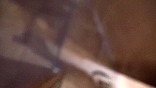 My Stepson Follows Me to See How I Piss From My Hairy Pussy