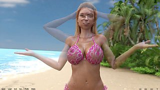 Where the heart is: wild babes with amazing curves get naughty on a private beach