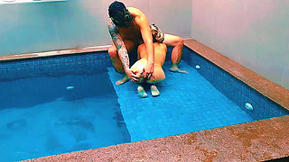 I TORE UP THIS HOT PUSSY IN THE POOL