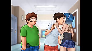 Mom milk boobs, summertime saga all, cartoon mom milk