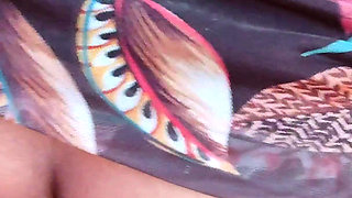 Dogging on the Beach My Hotwife Masturbates and Pees in Front of the Sea!