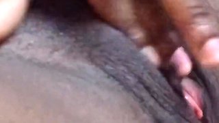 Rubbing My Clit Threw My Knickers Fingering My Hairy Pussy