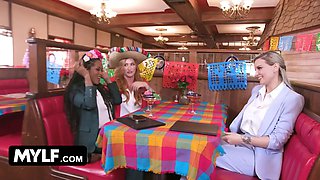 Concept: reverse gang bang by mylflabs - Kenzie Taylor, Sophia Locke, lindsey lakes & Cali Sweets