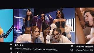 ADULT TIME - Lucky Landlord Has Surprise PUSSY STACK Fuck With 5 SLUTTY MILFS! PORTUGESE SUBTITLES
