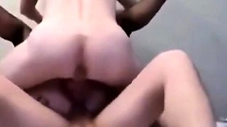 Amateur DP Threesome with Anal Gaping Girl