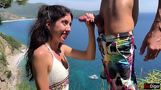 Public Dick Flashing - Girl Help Me To Cum In Mountains