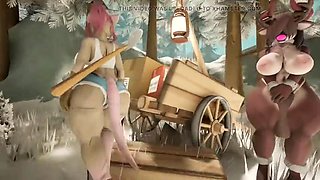 SURVIVING THE NIGHT AND GETTING FUCKED IN THE WOODS BY A FUTANARI! - The Haunted Acres