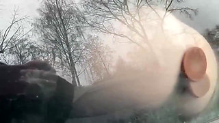 Cum on Face and Fucked in Car