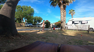 Kinky Couple Games at French Nudist Beach Campsite
