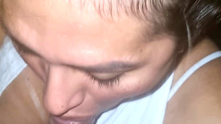 Teacher giving student a blowjob after school