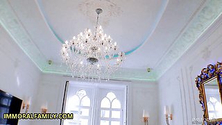 Taboo threesome clip with fiery Porno Dan and Dean Van Damme from Immoral Family