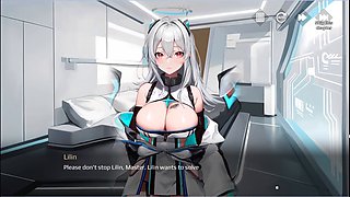 Slurping on those backside boobies in an anime style