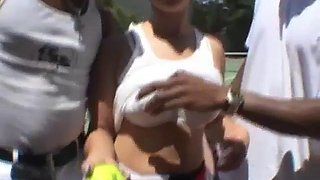 Watch Interracial gangbang - Doggy, Blowjob, Cowgirl Porn