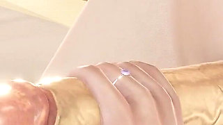 Redhead Blowjob Sitting on Chair Facial 3D POV Animation