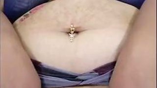 My new dress reveals my belly and pussy