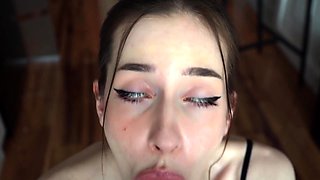 Blonde tight pussy babe solo toy fun in glamour masturbation