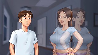 MissKitty2K's summertime saga reimagined with a wild scene in the lab