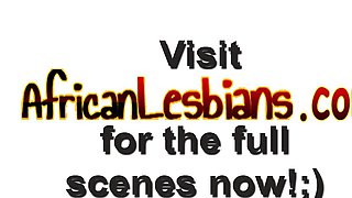 African lesbians Maxiand Sajeda are horny and foreplay in