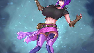 Loosing the Fight - Milky Breast expansion animation