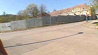 Roller Girl sucks my thick dick