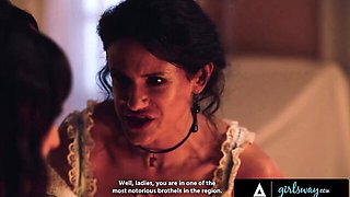 Exclusive action with glamour Penny Barber from Girls Way