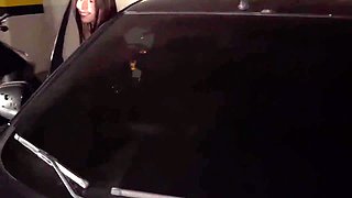 Katty sucking and getting fucked in the butt in a public parking lot - Bucaramanga, Colombia - Sara Films