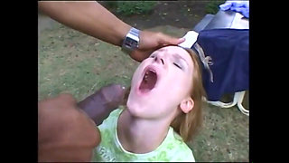 Fantastic Skinny Vintage Teens Fucked and Cummed in Mouth by Monster Black Cocks