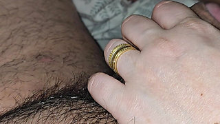 Step mom handjob step son dick without argue anymore