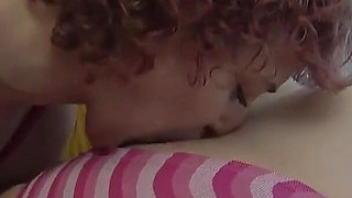 Tattooed Slut with Curly Hair Adores a Clean Belly Button