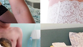 Cuckold's friend removes condom and knows what's to creampie his wife pussy!