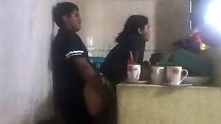 Maid Fucked in the Kitchen (my Wife Almost Found Us Out)