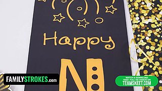 Familystrokes - nasty teen stepsisters let their stepdaddy have his way with them