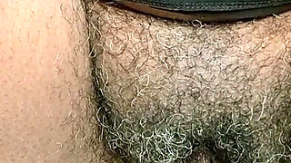 In the Bathroom Shaking My Hairy Pussy