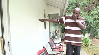 Interracial Threesome with Horny Black Guy and StepMom -