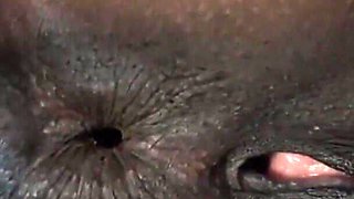 POV: Ebony Gaping! My First Real Gape Cought on Camera! Just Through Relaxation