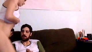 Riding His Huge Cock - Amateur Webcam Orgasm