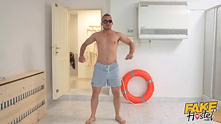 Mummy with epic body getting anal at the spa - faux hostel