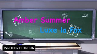 Luxe Lafox & Donnie Rock teach their naughty students how to trust in this high- stakes classroom experience