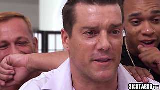 Hard Fuck gangbang with hottie blond mom