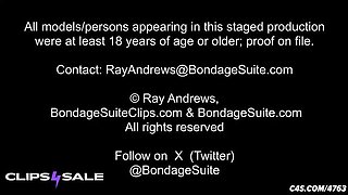 Masked Man Grabs Big Booty Latina MILF Barefoot and Hogtied