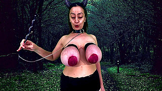 Tit Milking and Whipping Lipstick Areola