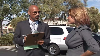 Leigh Livingston Taking Giant Black Cock and Get Pounded Hard