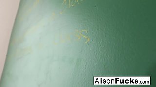 Alison Tyler : Naughty Masturbating School girl has to stay after school