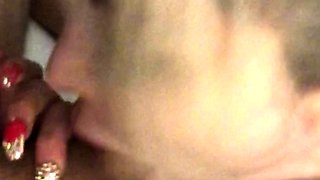 French blonde mature milf fucked blowjob facial