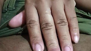 Girl caught in bed masturbating