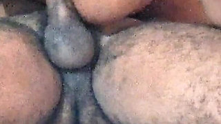 Anal Creampie _ Naughty Believer with a Big Ass Sitting on the Pastor Until His Ass Is Full of Cum
