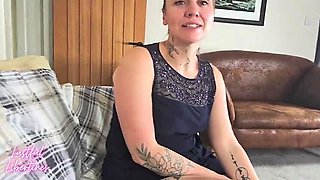 Horny British Step Sister Seduces Brother For Christmas Party Blowjob & Fucking