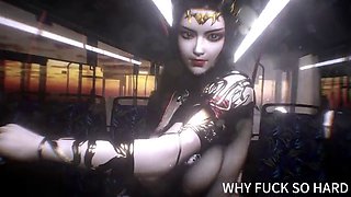 3D Cosplay Super Model Naked Her Huge Boobs Got Her Wet Pussy Fucked so Hard